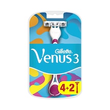 Venus Tek Kullanımlık Kadın Tıraş Makinesi, 6 Tıraş Makinesi, 3 Kat Bıçak Ağzı İle