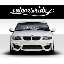Welovetoride Ön Cam Sticker Yapıştırması Araba Sticker