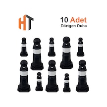10'lu Antik Yol Dubası Seti Siyah 50 Cm Siyah