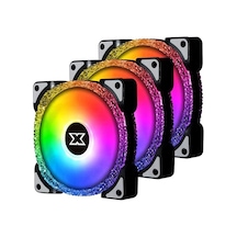 Xıgmatek En46119 Galaxy Uyumlu Iıı Royal 3 Br120 Argb Fanlı Panel+kumandalı Kasa Fan Kiti