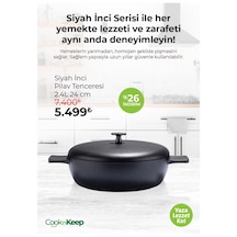 Cooknkeep İnci Tencere 2,4 Lt Siyah