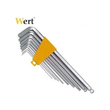 Wert 2250 Allen Anahtar Seti Bilya Başlı, 9 Parça