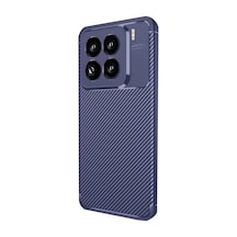 Newface Xiaomi Mi 15 Pro Kılıf Auto Focus Karbon Kapak - Lacivert