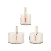 Delik Matkap Ucu, Porselen Mermer Cam Granit Karo 35mm 45mm 55mm Için Elmas Delik Testere Matkap Çekirdek Bit, Delik T