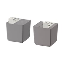 Ikea Bodbyn 2'li Mobilya Ayağı 8 X 8 X 8 Cm Gri