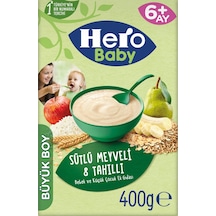 Hero Baby Sütlü Meyveli 8 Tahıllı 6+ Ay Kaşık Maması 400 G