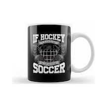 Funny Ice Hockey Because Murder Is Wrong Hockey Kupa Bardak Porselen Karışık