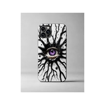 İphone 16 Plus Uyumlu Göz Desenli Telefon Kılıfı Mor - 914778404 Mor