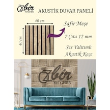 Özbir Mobilya Özbir Mobilya Safir Meşe Akustik Duvar Paneli 40x40