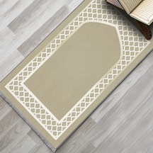 Evaşk Namazlık Dokuma Halı Kaymaz Muslumana Seccade80 x 130 Bej EVASK803B80