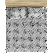 Çift Kişilik Lastikli Çarşaf 160x200 Ve Iki Adet 50x70 Yastık Kılıfı Üçgenler