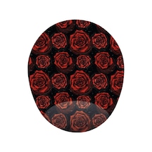 Kırmızı Güller - Bilek Destekli Güllü Gül Desenli Mousepad