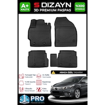 Toyota Corolla 3d Plus Havuzlu Paspas 2013-2018 A+ Kalite