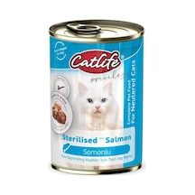 Clf18 Yaş Kedi Maması, Somonlu, Konserve, Yetişkin, Kısırlaştırılmış, 400 G