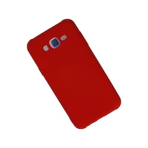 Samsung Galaxy Uyumlu - J7 Kılıf Nano İçi Kadife Silikon - Kırmızı