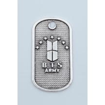 Bts Army Künye Gümüş Kaplama Kolye Ucu Kod 1425 Gümüş