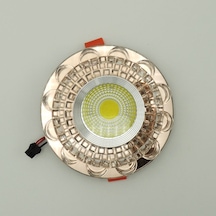 Gold Kristal Cam Sıva Altı Spot Cob Led Armatür Beyaz Gün Işığı Gold