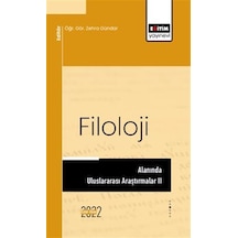 Filoloji Alanında Uluslararası Araştırmalar Iı / Dr. Zehra Gündar