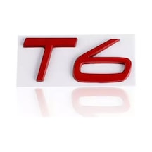 T6 Kırmızı Bagaj Yazısı 3m 3d Abs Volvo S40