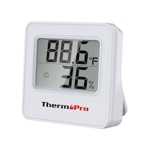 Thermopro Tp157w İç Mekan Sera, Dolap, Bebek Odası Hassas Sıcaklık Ve Nem Ölçer Mini Termomet
