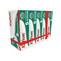 Kafem Beyaz Lateks Eldiven Pudrasız (S) 100 Lü X 5 Paket