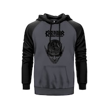 Kreator İn Head Gri Renk Reglan Kol Sweatshirt
