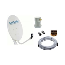70cm Çanak Anten Set Çanak Anten - Tekli Lnb, 10 Metre Kablo