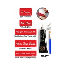 Hint Kınası Ve Şablonla Geçici Dövme Yapma Seti Set 11