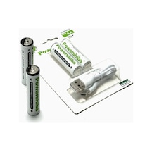 Şarj Edilebilir Pil Type-c Şarjlı Li-ıon Lityum Kalem Pil 2800mah/1.5v/aa Şarjlı Pil Evimdeyokyok