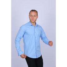Tousus Slim Fit Mavi Erkek Gömlek Slm-5073-tss