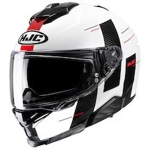 HJC İ71 Peka MC1 Kapalı Motosiklet Kaskı Beyaz - Siyah