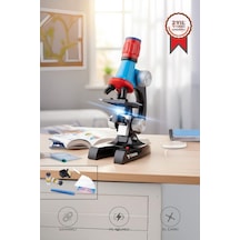 Torima Tsm-01 Siyah Led Işıklı Bilim Mikroskobu Seti 6-12 Yaş Çocuklar İçin