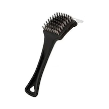 26460/100 Kıllı Izgara Fırçası Ve Çelikten Yapılmış Spatula Paslanmaz Çelik