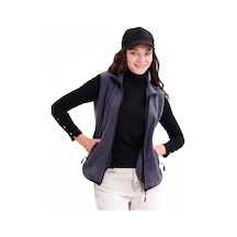Monox Kadın Slim Fit Tam Fermuarlı Polar Yelek Füme Monox Kadın Slim Fit Tam Fermuarlı Polar Yelek Füme