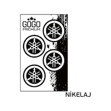 Yamaha Nikelaj Sticker 3.5X3.5 Cm 4 Adet
