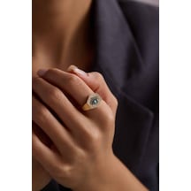 Eye Ring Firuzeli Şövalye T13877 Renkli