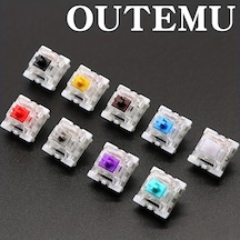 Honeybeeshop Outemu Yüksek Hassasiyetli Toz Geçirmez Mor 90 Adet Mekanik Klavye Switch Tactile