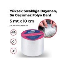 Ultra Emici Su Geçirmez Alüminyum Tamir Bandı 5 Mt X 10 Cm Çok renkli