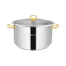 Sıla 22x12 Çelik Derin Tencere - 4,5 Litre Gold