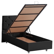 Glamis İkili Set, Glamis Tek Kişilik Baza Başlık Seti Antrasit 120 x 200