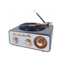 Rose Sp-425 Usb-sd-fm-bluetooth Destekli Şarjlı Nostaljik Retro Radyo - Gri