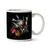 One Punch Man Splatter İki Tarafı Baskılı Kupa Bardak Çok Renkli