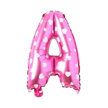 A Harf Pembe Folyo Balon 16 İnç 36 Cm PEMBE