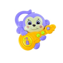 Oyuncak Maymun Gitarist Maymun Işıklı Sesli 15 Cm