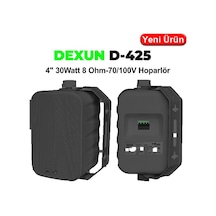 Dexun D-425t 4" 30w Trafolu Sütun Hoparlör Siyah