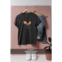 Oversize Colourful Phoenix With Open Wings Tasarımlı Unisex T-shirt Siyah Oversize Colourful Phoenix With Open Wings Tasarımlı Unisex T-shirt Siyah