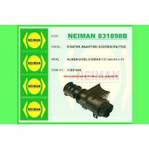 Kontak - 710 - Anahtarı Govdesı Kılıtsız Albea-doblo-sıena 137 Mm 02 - Kmrsfres - - 11 Kilitsiz
