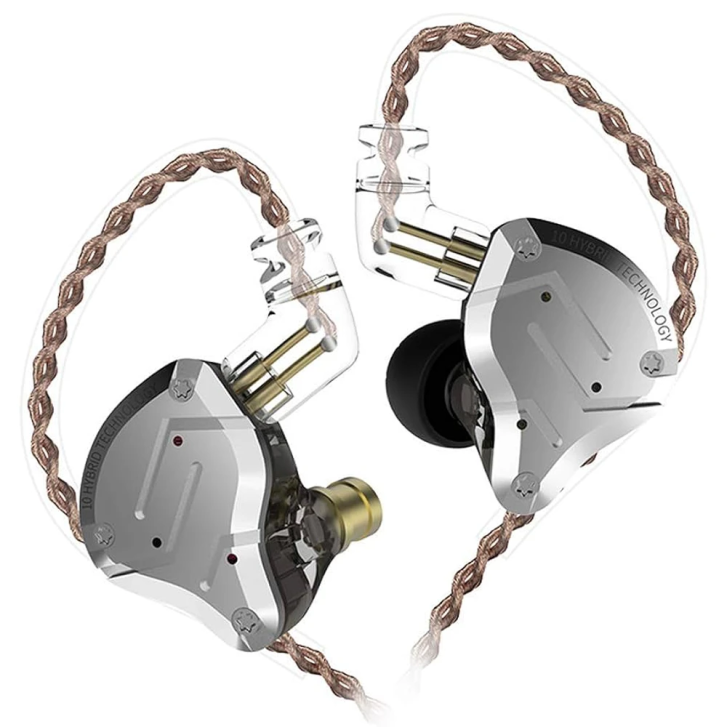 Kz Zs10 Pro Siyah Mikrofonsuz 3.5mm Kulak İçi Hibrit Kulaklık Kz-zs10-pro-nomıc-bk