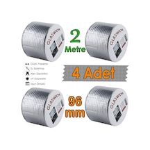 4 Adet Çatı İzolasyon Bandı 96 Mm X 2 Mt Su Sızdırmazlık Geçirmez Delik Yalıtım Çamur Boru Sakız Tamir Bant