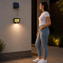 Tr Güneş Enerjili Sensörlü 120 Led Solar Aydınlatma Lambası Hareket Sensörlü 480 Cm Uzatma Kablosu İç Ve Dış Diğer